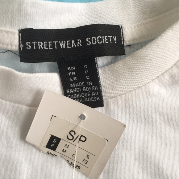 Streetwear Society Crew Neck White T-Shirt - Picture 7 of 9